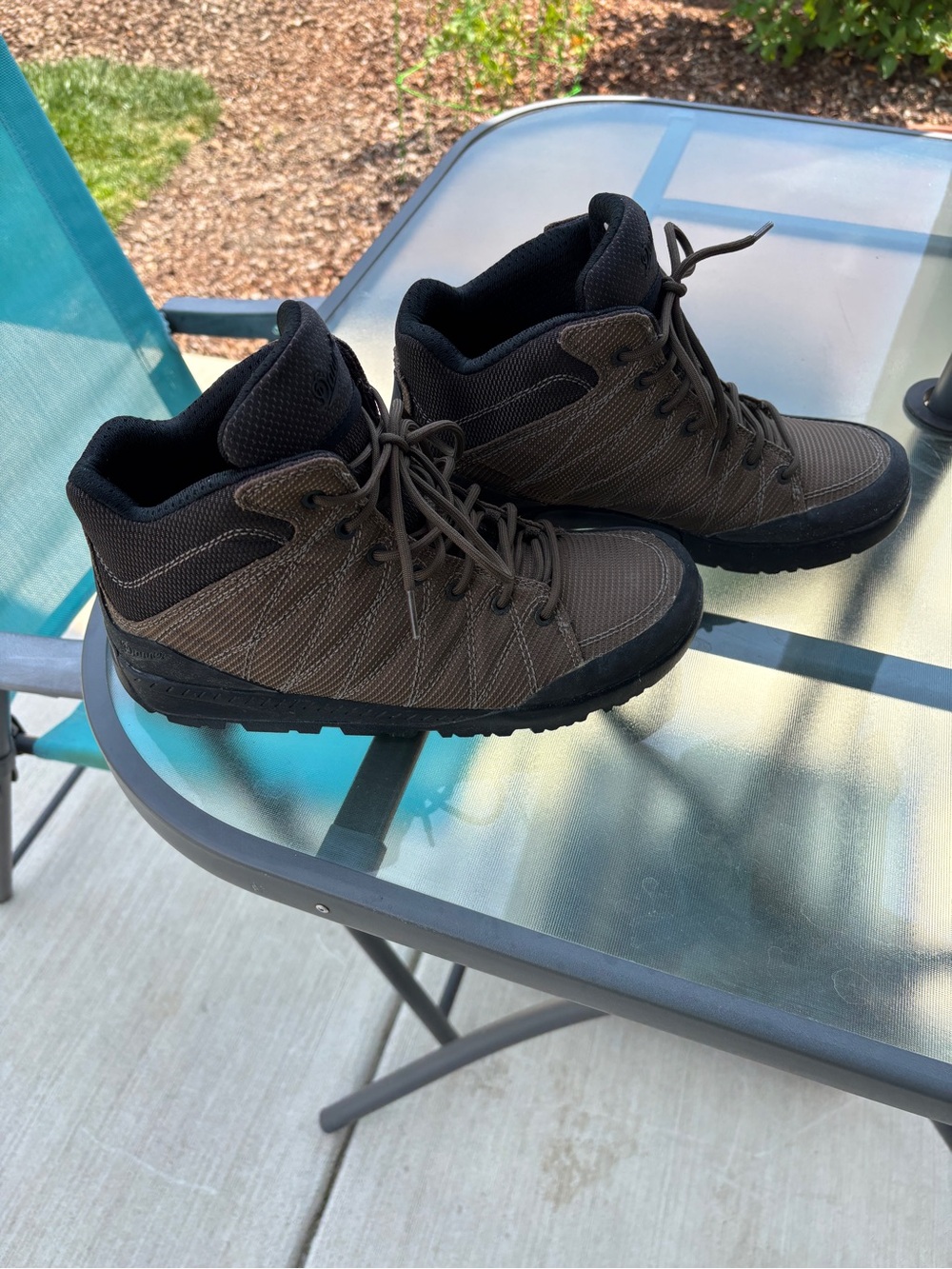 Danner Men's Brown and Black Trail Mid-Top Boots